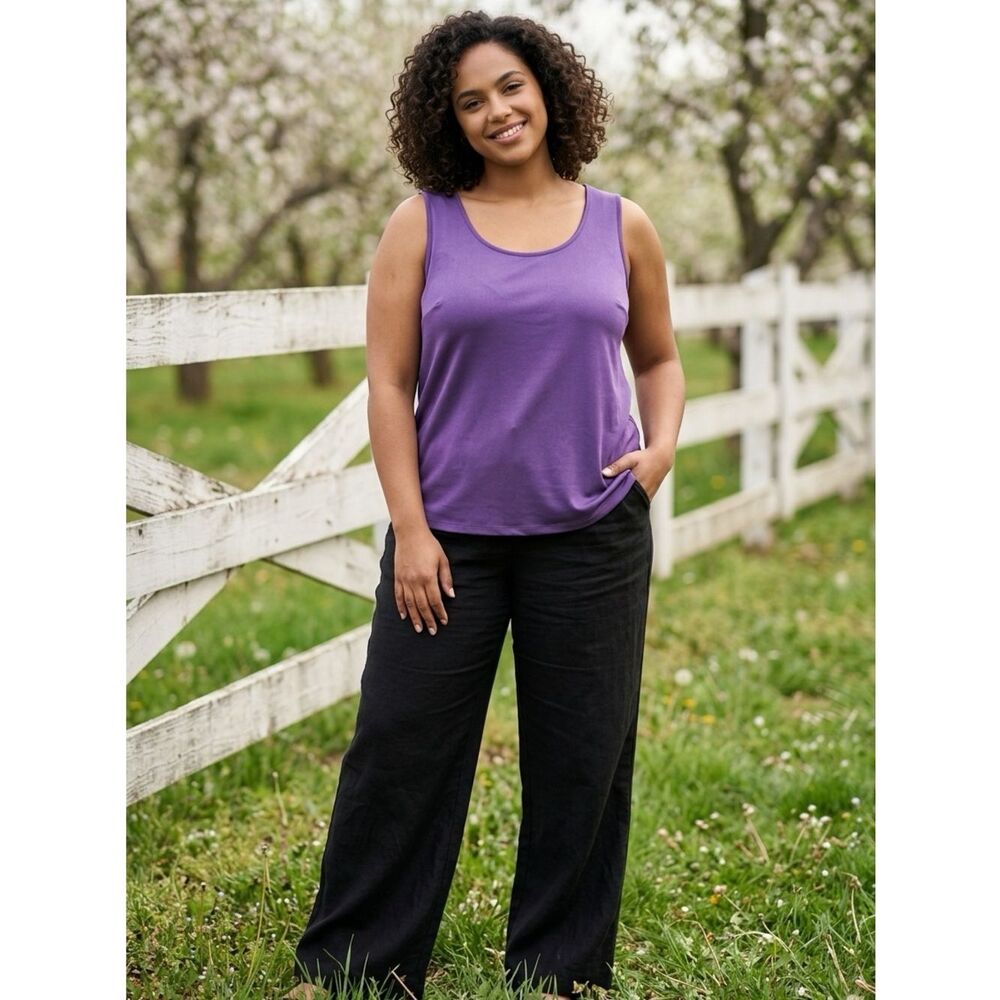 NWT Catherine’s Plus Size PURPLE Sleeveless Blouse Layering Top- Size 0XL 14/16